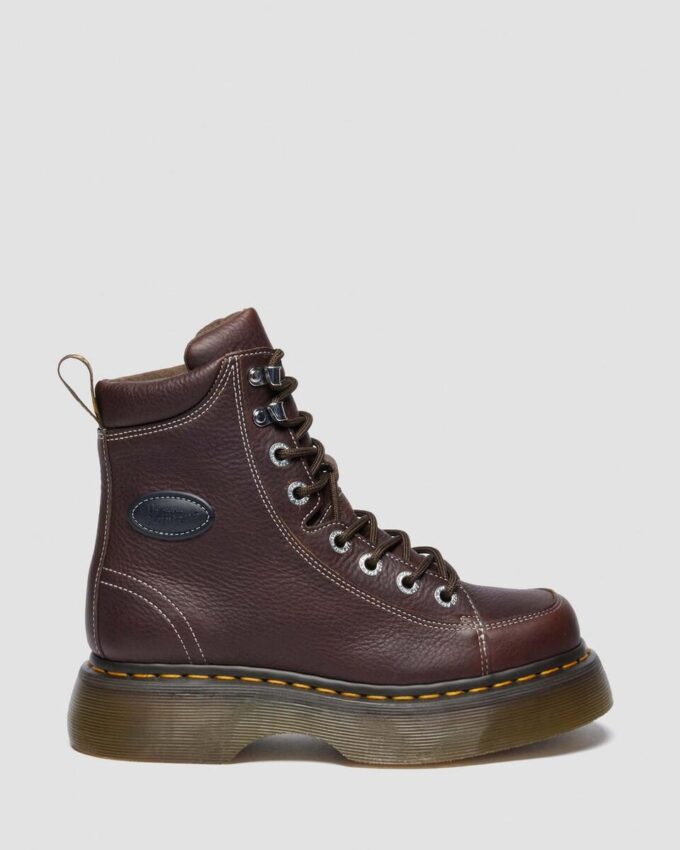 BUZZ 8-EYE Grizzly Leather Lace-Up Boots BUZZ 8-EYE Grizzly Leather Lace-Up Boots