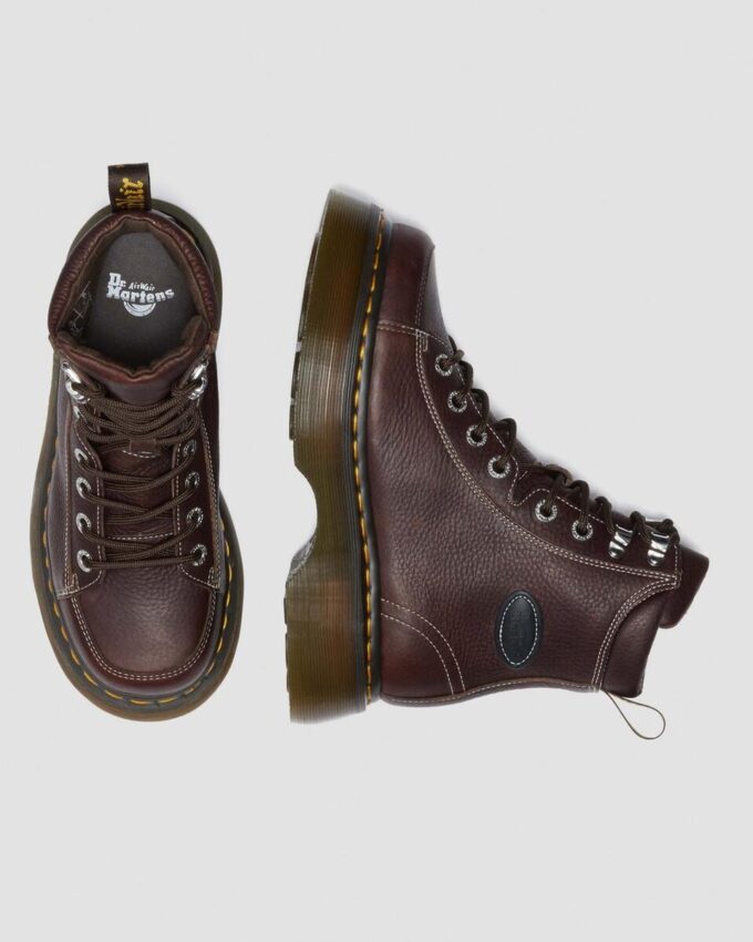BUZZ 8-EYE Grizzly Leather Lace-Up Boots BUZZ 8-EYE Grizzly Leather Lace-Up Boots