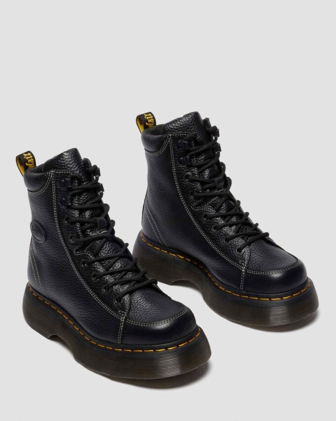 BUZZ 8-EYE Milled Nappa Leather Boots BUZZ 8-EYE Milled Nappa Leather Boots
