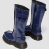 BUZZ HI Tall Distressed Patent Leather Boots BUZZ HI Tall Distressed Patent Leather Boots