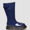 BUZZ HI Tall Distressed Patent Leather Boots BUZZ HI Tall Distressed Patent Leather Boots