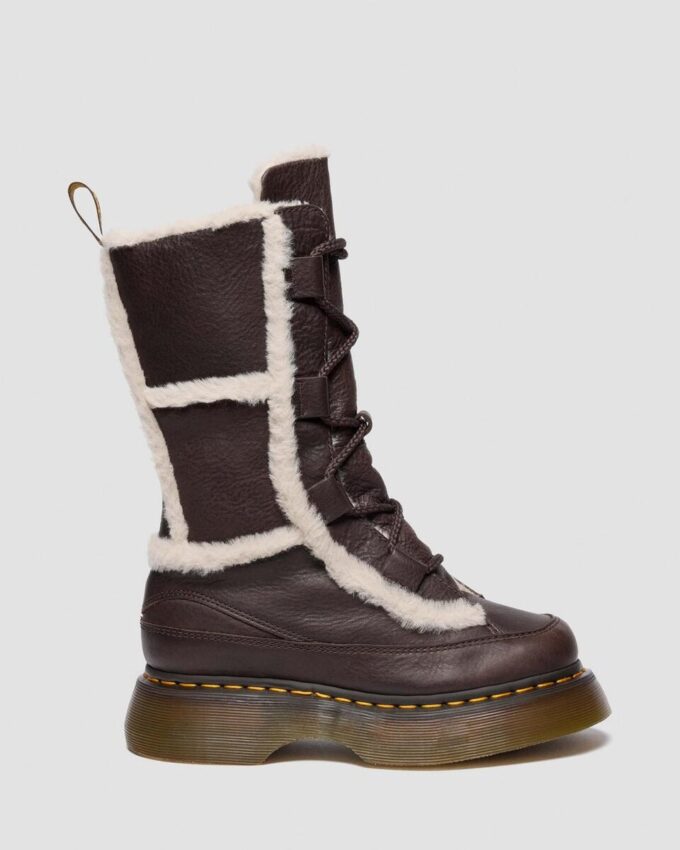 Buzz Lace Up Faux Fur Lined Grizzly Leather Lace Up Boots Buzz Lace Up Faux Fur Lined Grizzly Leather Lace Up Boots