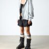 Buzz Lace Up Faux Fur Lined Milled Nappa Leather Lace Up Boots Buzz Lace Up Faux Fur Lined Milled Nappa Leather Lace Up Boots