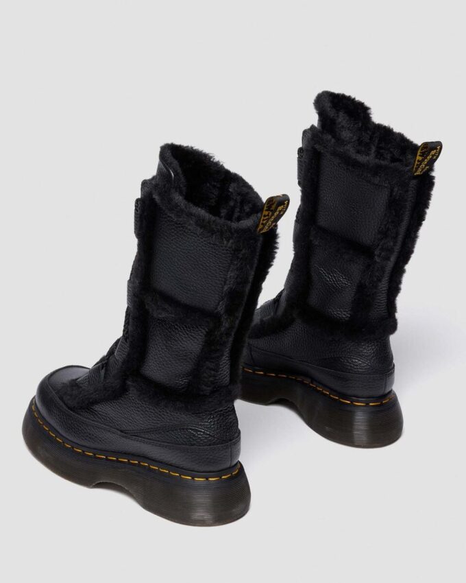 Buzz Lace Up Faux Fur Lined Milled Nappa Leather Lace Up Boots Buzz Lace Up Faux Fur Lined Milled Nappa Leather Lace Up Boots