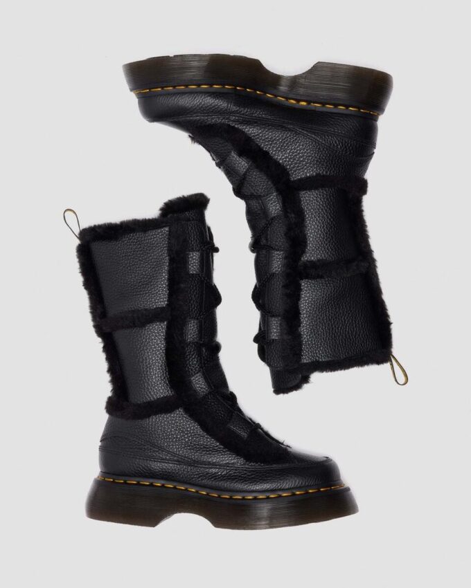 Buzz Lace Up Faux Fur Lined Milled Nappa Leather Lace Up Boots Buzz Lace Up Faux Fur Lined Milled Nappa Leather Lace Up Boots
