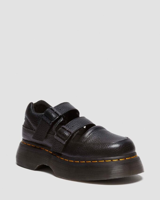 Buzz Milled Napa Leather Mary Jane Shoes Buzz Milled Napa Leather Mary Jane Shoes
