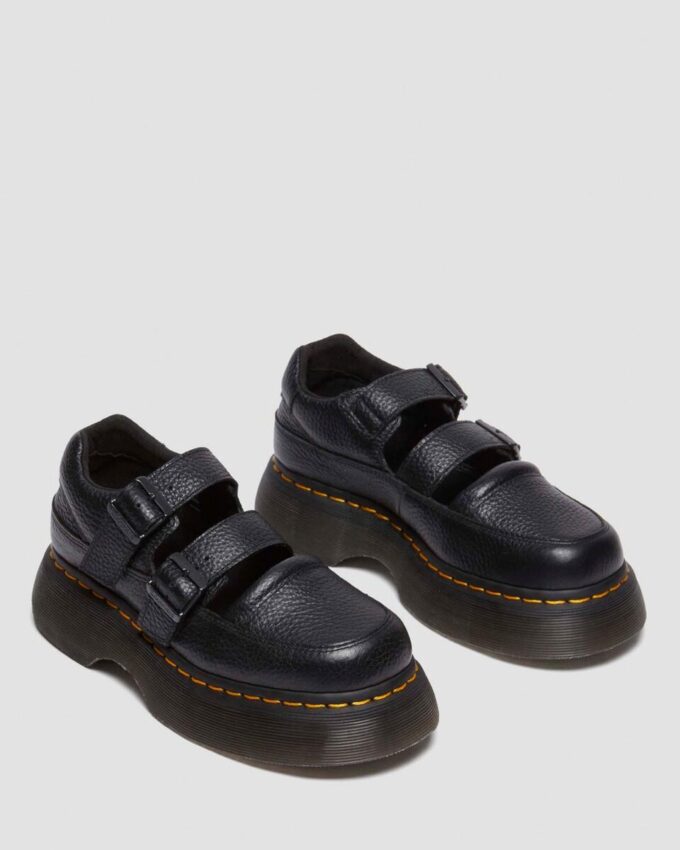 Buzz Milled Napa Leather Mary Jane Shoes Buzz Milled Napa Leather Mary Jane Shoes
