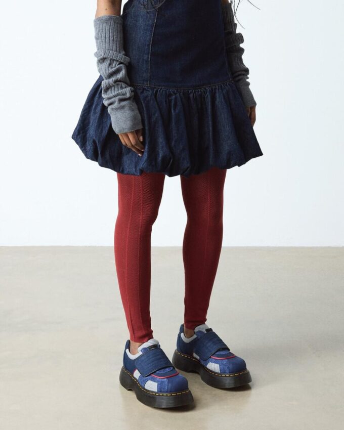 Buzz Strap Mixed Material Shoes