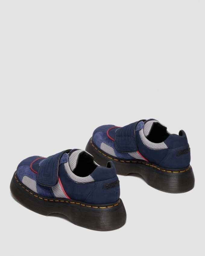 Buzz Strap Mixed Material Shoes