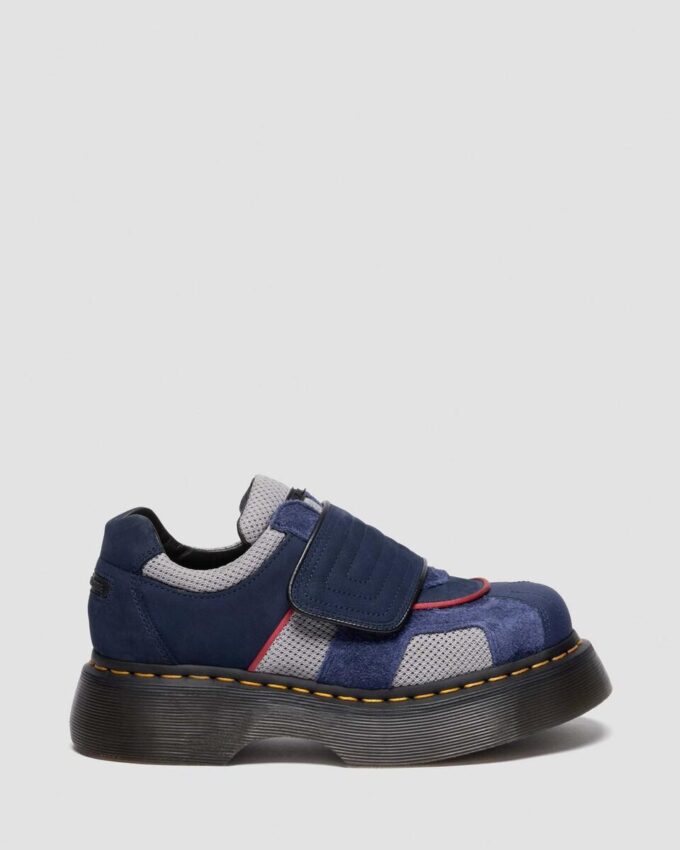Buzz Strap Mixed Material Shoes