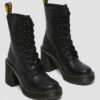 Chesney Leather Flared Heel Lace Up Boots Chesney Leather Flared Heel Lace Up Boots