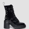 CHESNEY Studded Buttero Leather Flare Heeled Boots CHESNEY Studded Buttero Leather Flare Heeled Boots