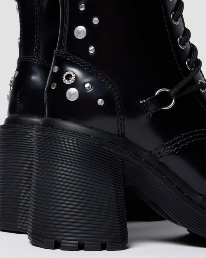 CHESNEY Studded Buttero Leather Flare Heeled Boots CHESNEY Studded Buttero Leather Flare Heeled Boots