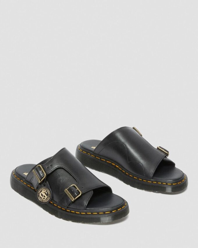 Dayne Made in England Leather Slide Sandals Dayne Made in England Leather Slide Sandals