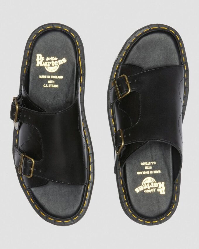 Dayne Made in England Leather Slide Sandals Dayne Made in England Leather Slide Sandals