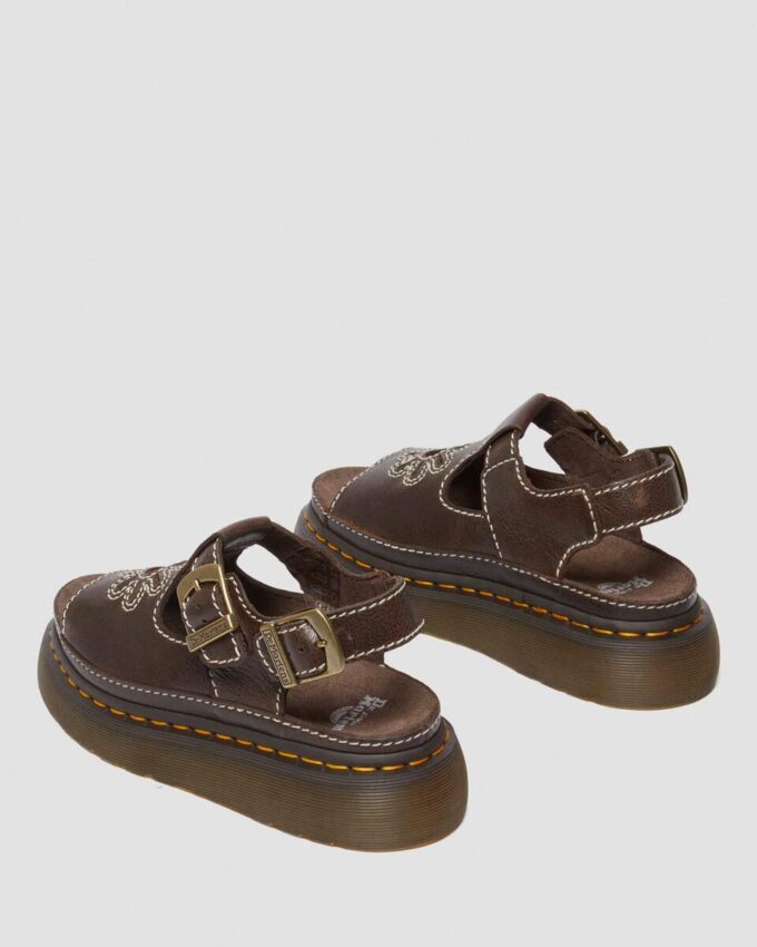 Dunnet Flower Full Grain Leather Sandals Dunnet Flower Full Grain Leather Sandals