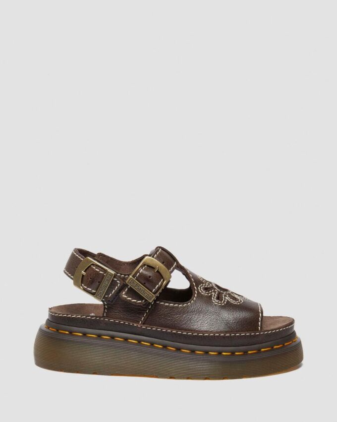 Dunnet Flower Full Grain Leather Sandals Dunnet Flower Full Grain Leather Sandals