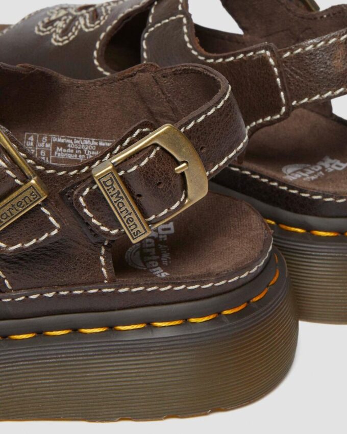 Dunnet Flower Full Grain Leather Sandals Dunnet Flower Full Grain Leather Sandals
