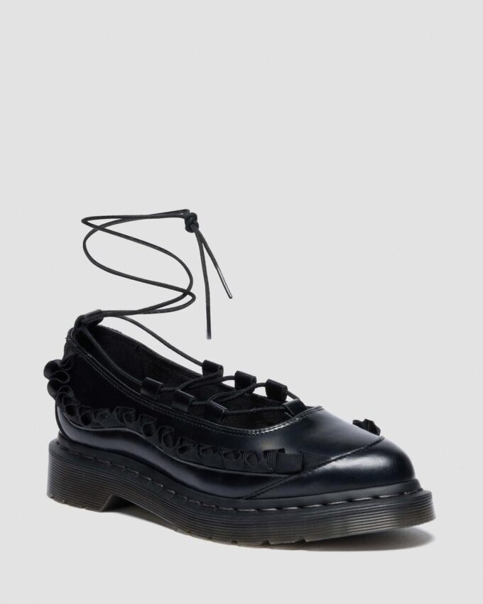 ELPHIE II FRILL Leather Ballet Flats ELPHIE II FRILL Leather Ballet Flats