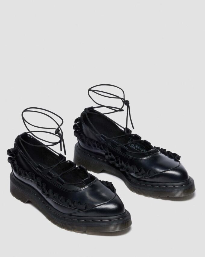 ELPHIE II FRILL Leather Ballet Flats ELPHIE II FRILL Leather Ballet Flats