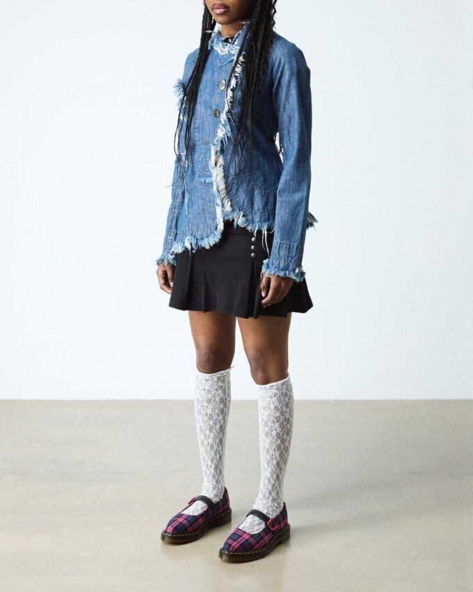 ELPHIE MJ Tartan Mary Jane Shoes ELPHIE MJ Tartan Mary Jane Shoes