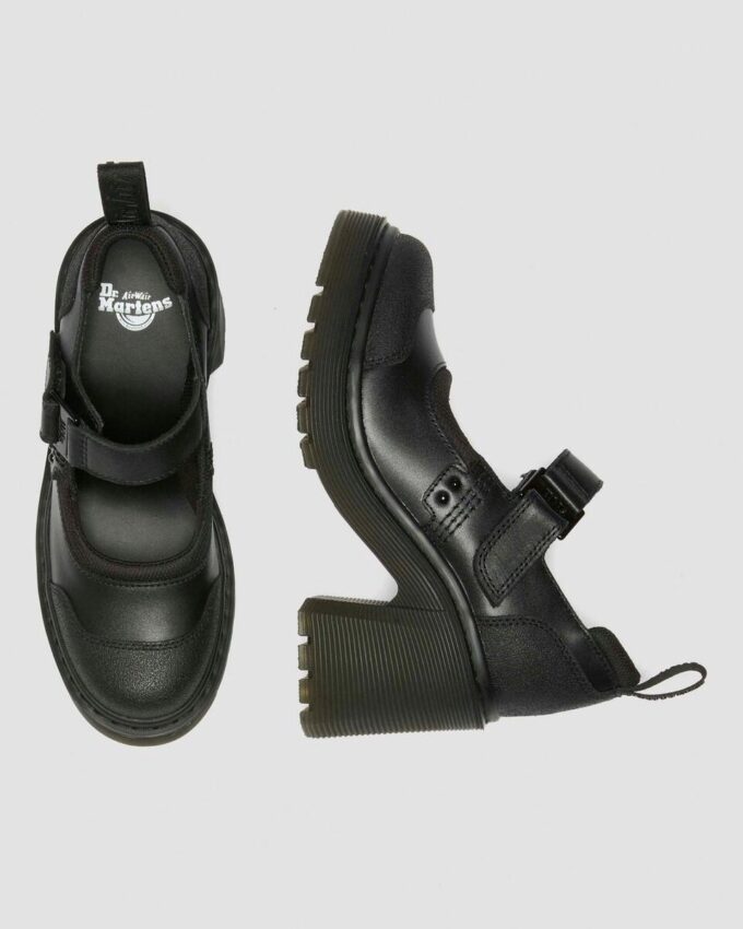 Eviee Tech Strap Mary Jane Heeled Shoes Eviee Tech Strap Mary Jane Heeled Shoes