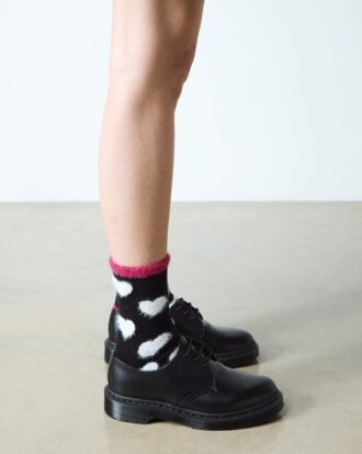 FAUX FUR ORGANIC COTTON BLEND SOCKS ORGANIC COTTON BLEND SOCKS