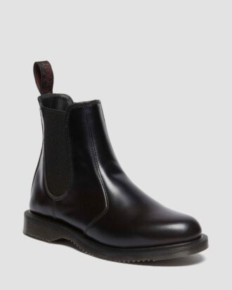 FLORA Smooth Leather Chelsea Boots