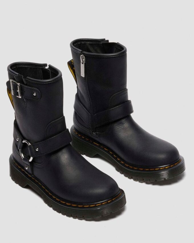 Genaya Junior Kids Leather Biker Boots Genaya Junior Kids Leather Biker Boots