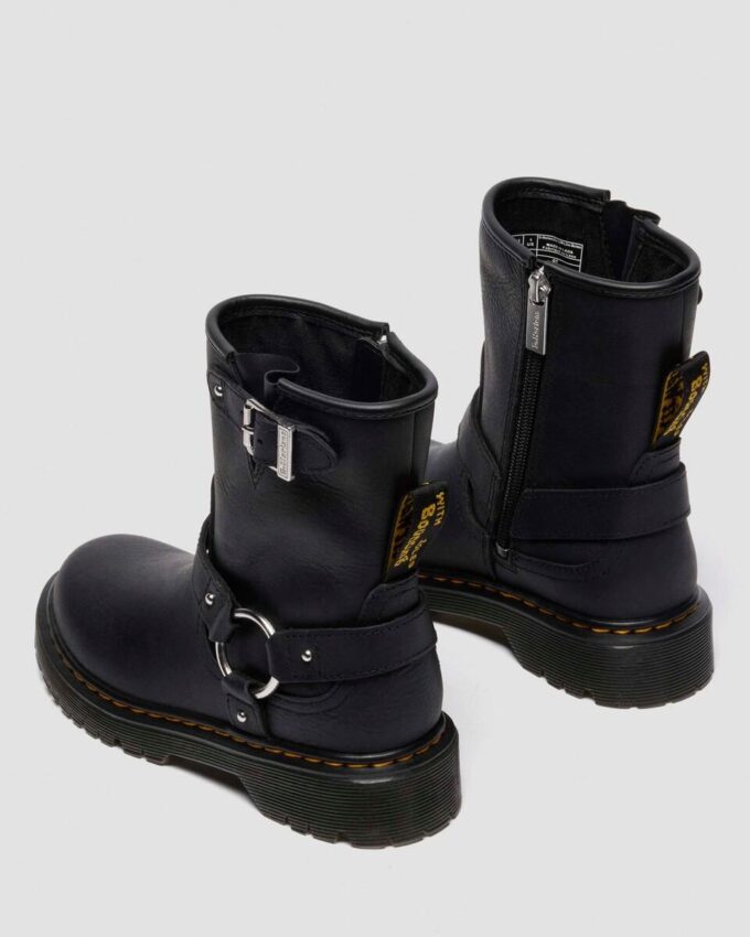 Genaya Junior Kids Leather Biker Boots Genaya Junior Kids Leather Biker Boots