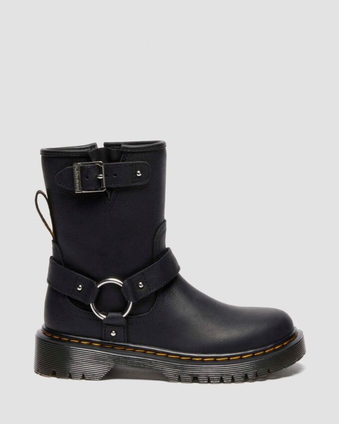 Genaya Junior Kids Leather Biker Boots Genaya Junior Kids Leather Biker Boots