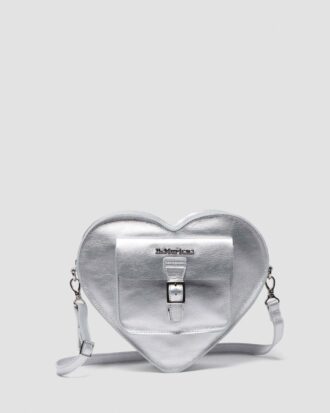 HEART BACKPACK Milled Metallic Backpack