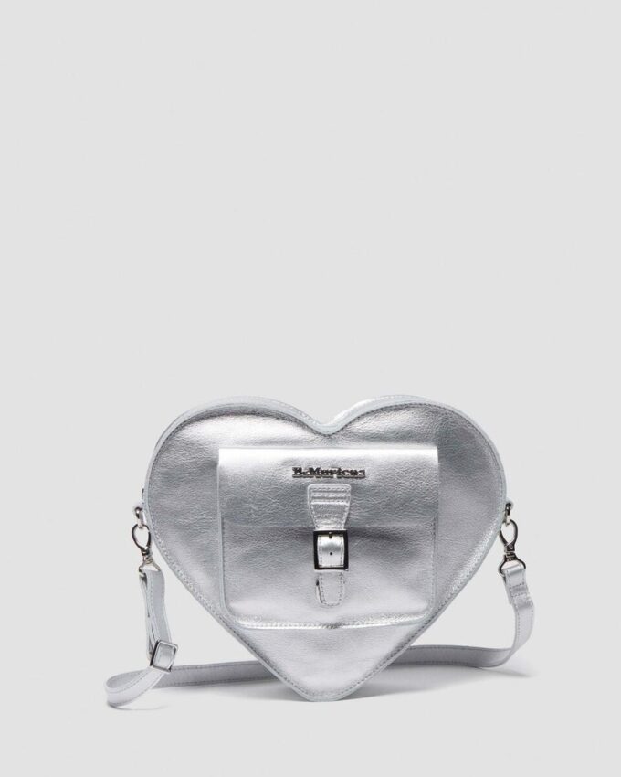 HEART BACKPACK Milled Metallic Backpack HEART BACKPACK Milled Metallic Backpack