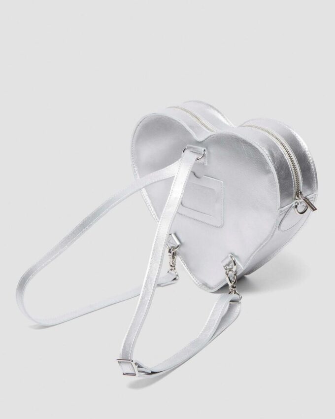 HEART BACKPACK Milled Metallic Backpack HEART BACKPACK Milled Metallic Backpack