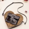 Heart Bag Leopard Kiev Leather Backpack Heart Bag Leopard Kiev Leather Backpack