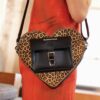 Heart Bag Leopard Kiev Leather Backpack Heart Bag Leopard Kiev Leather Backpack