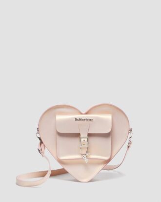 Heart Bag Metallic Shift Leather Backpack