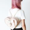 Heart Bag Metallic Shift Leather Backpack Heart Bag Metallic Shift Leather Backpack