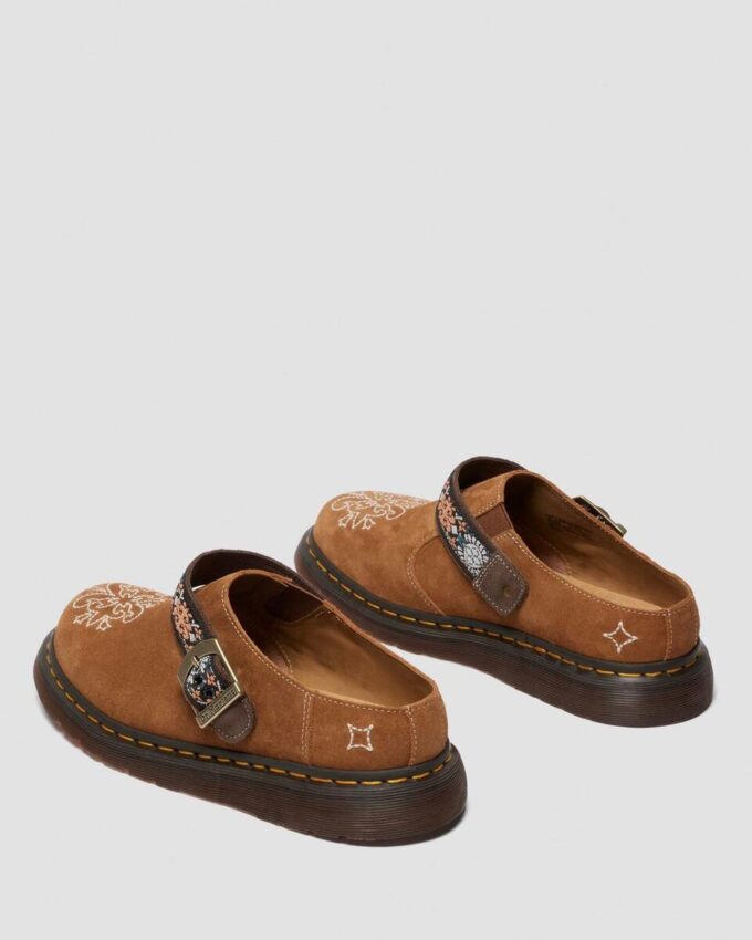 Isham Suede and Jacquard Mules Isham Suede and Jacquard Mules