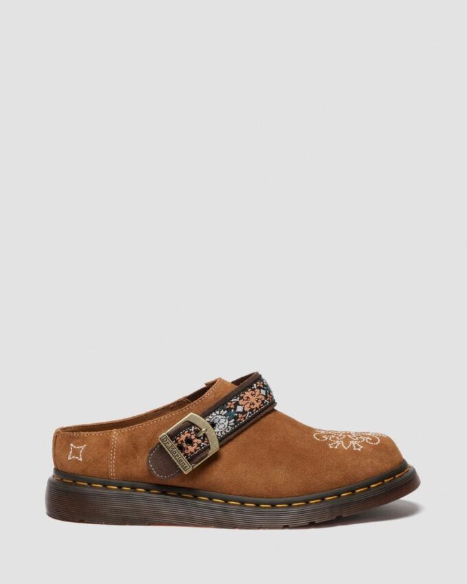 Isham Suede and Jacquard Mules Isham Suede and Jacquard Mules