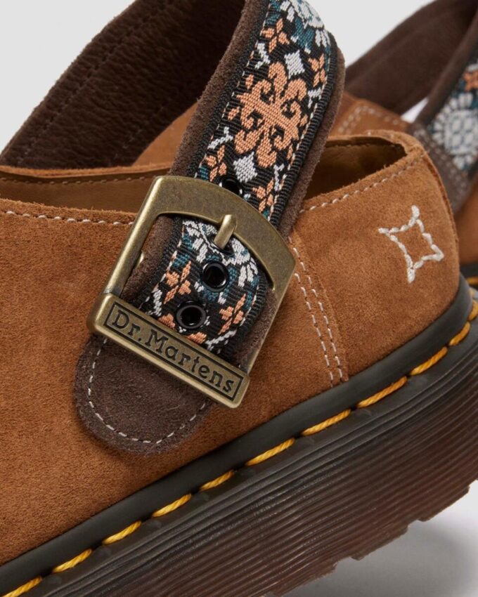 Isham Suede and Jacquard Mules Isham Suede and Jacquard Mules