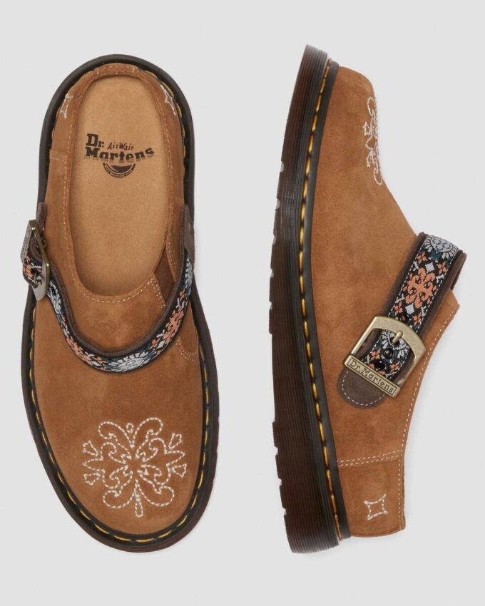 Isham Suede and Jacquard Mules Isham Suede and Jacquard Mules