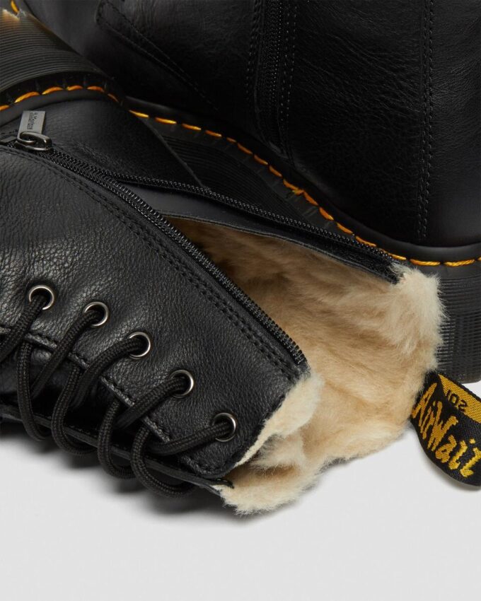 Jadon Faux Fur Lined Leather Platform Boots