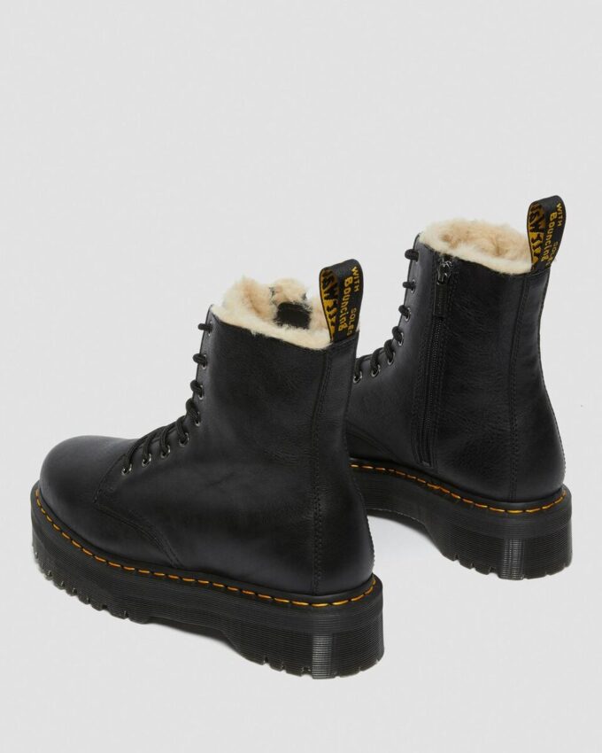 Jadon Faux Fur Lined Leather Platform Boots