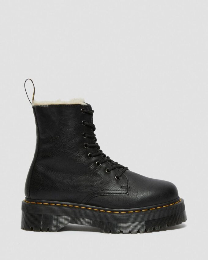 Jadon Faux Fur Lined Leather Platform Boots