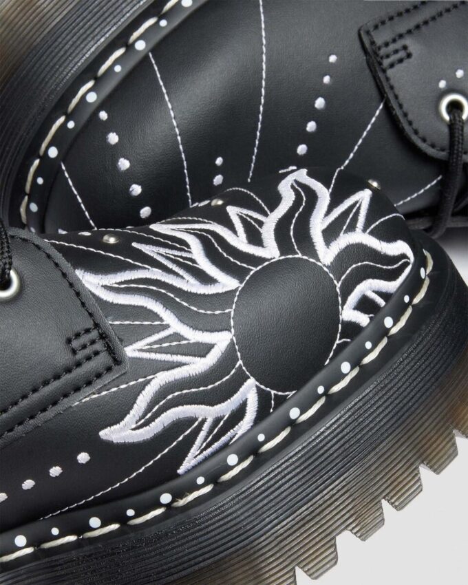 JADON HI SOLAR FLARE Reclaimed Leather Platform Boots JADON HI SOLAR FLARE Reclaimed Leather Platform Boots