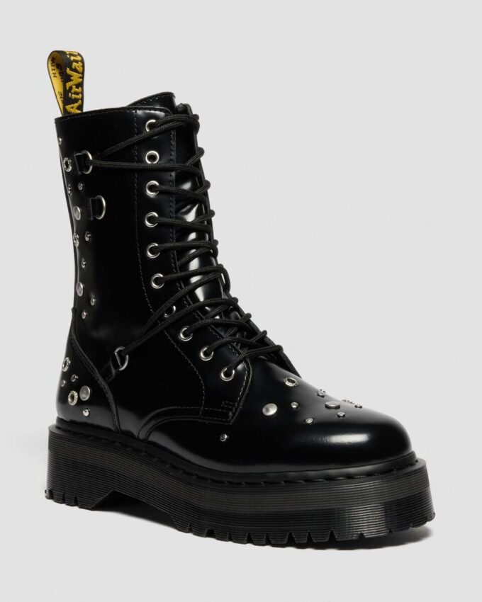 JADON HI Studded Buttero Leather Platform Boots JADON HI Studded Buttero Leather Platform Boots