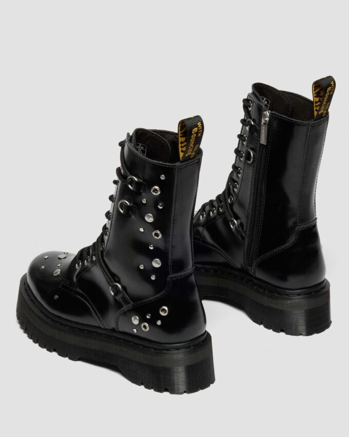 JADON HI Studded Buttero Leather Platform Boots JADON HI Studded Buttero Leather Platform Boots