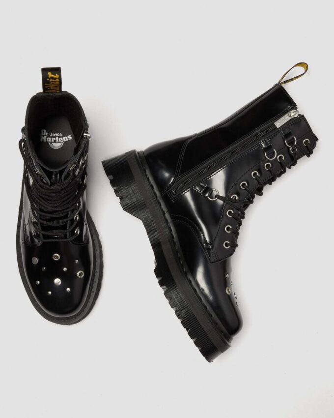 JADON HI Studded Buttero Leather Platform Boots JADON HI Studded Buttero Leather Platform Boots