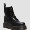 Jadon White Stitch Smooth Leather Platform Boots Jadon White Stitch Smooth Leather Platform Boots